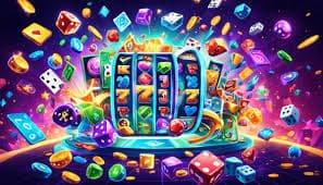 Starburst game grid interface on mobile phone